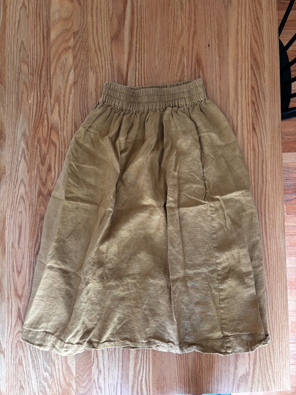 notPERFECTLINEN mustard yellow Maxi Skirt